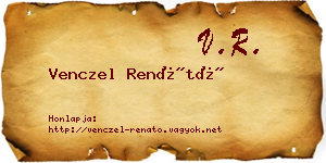 Venczel Renátó névjegykártya
